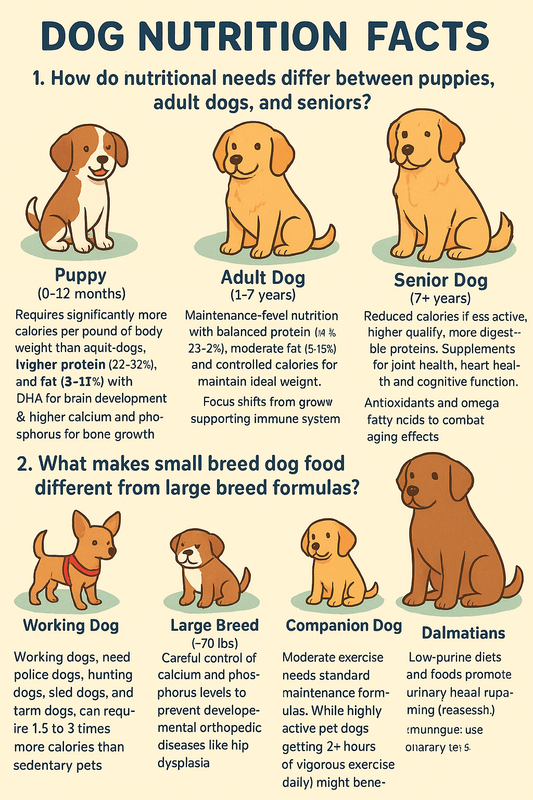 Choosing Dog food by breed and age