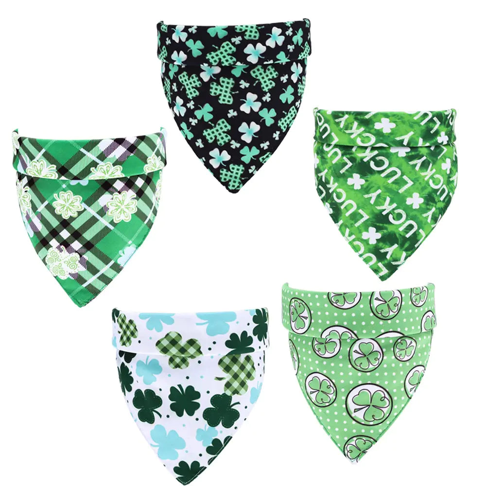 Cotton Pet Bandana for Dogs and Cats in Green