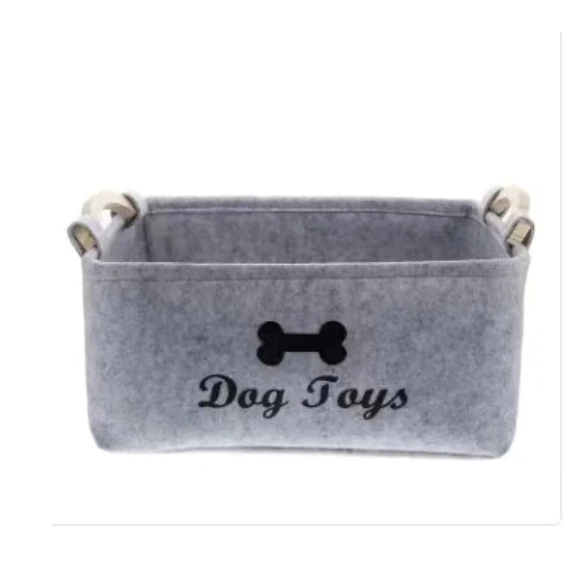 Felt Pet Toy Storage Basket β Durable & Stylish Organizer for Pet Supplies