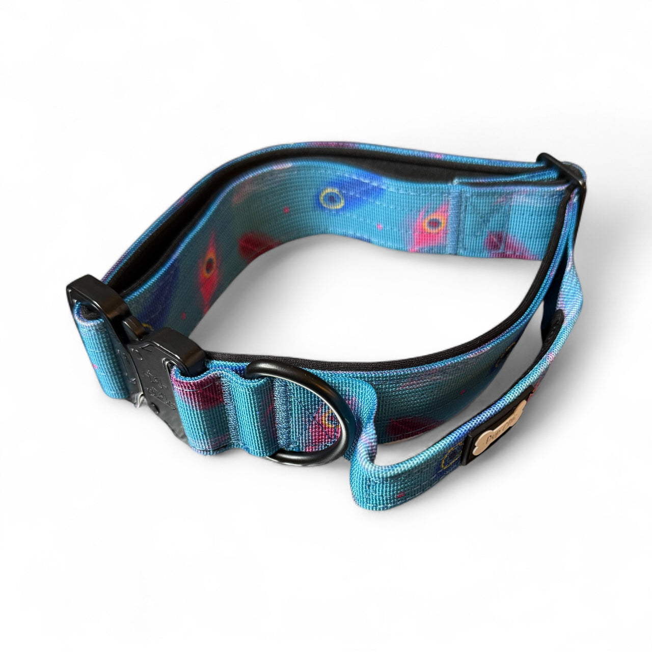 Power Peacock Tactical Dog Collar (M–XL) – Heavy-Duty Strength Meets Bold Style