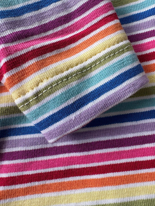 Jersey T-Shirt- Rainbow Stripes