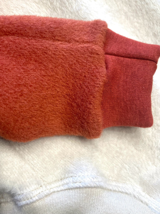 Fleece Lined Sweatshirt Suit - Pumpkin Spice Latte