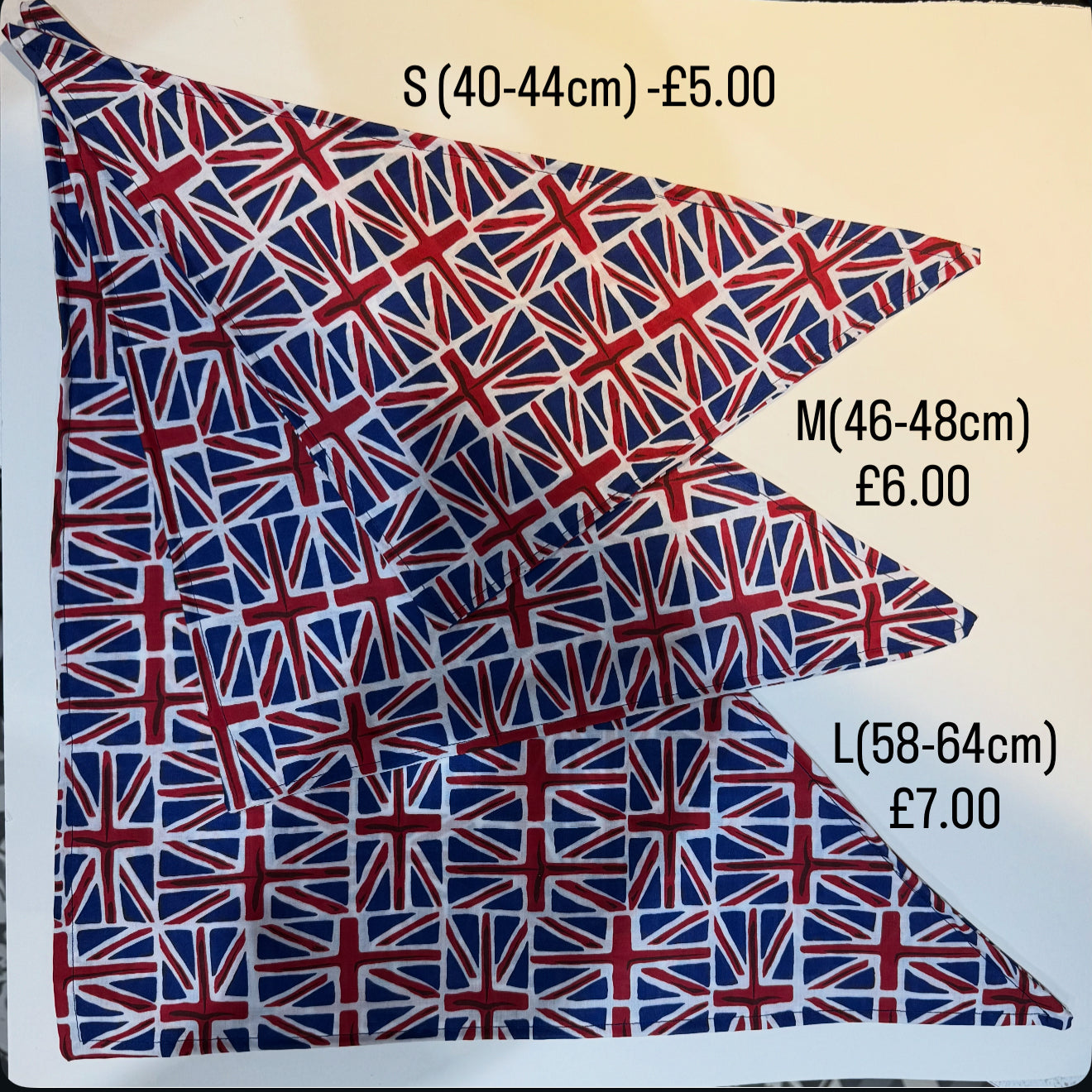 Union Jack Bandana - Handmade Double-Sided