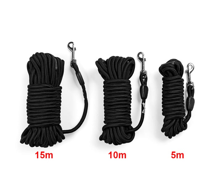 Long Round Rope Dog Leash Made of Strong Nylon