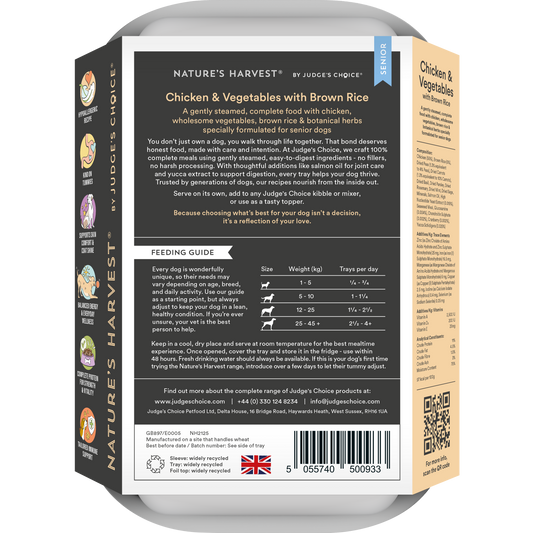 Chicken & Vegetables with Brown Rice - Senior