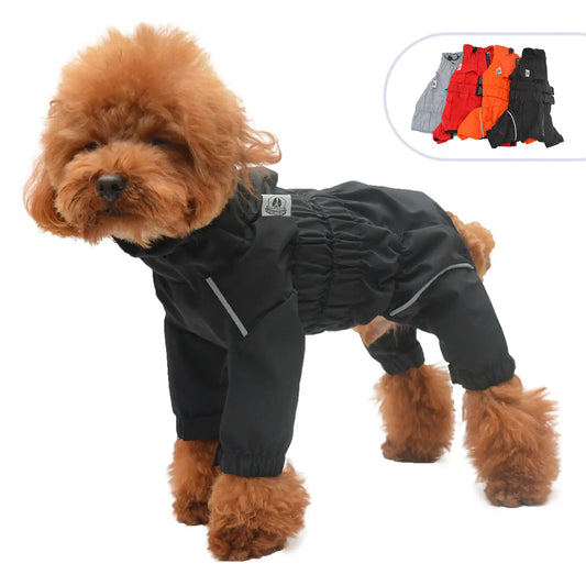 Outdoor Four-Legged Dog Raincoat