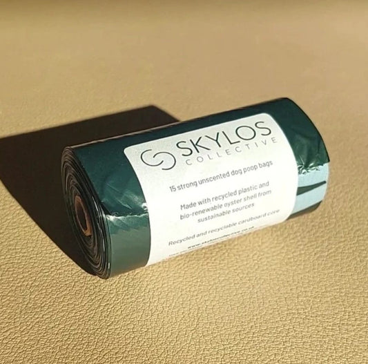 Oceanex poo bags roll, made with oyster shell extract-1