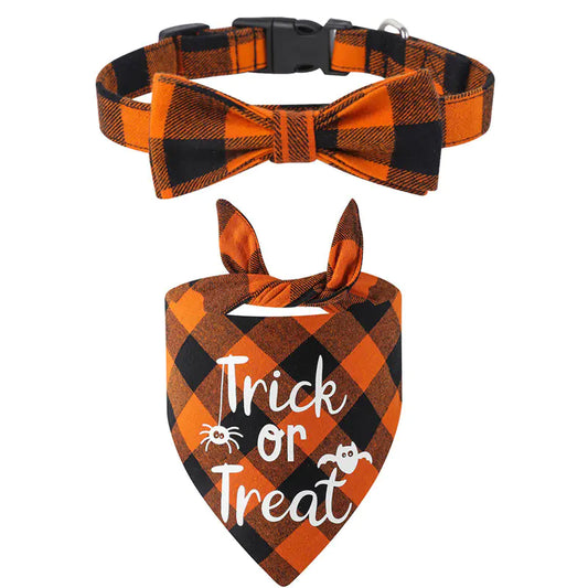 Dog Collar Bib with Slobber Bow for Pets