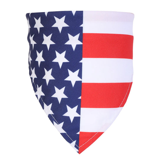 American Flag Pet Slobber with Single Layer Print