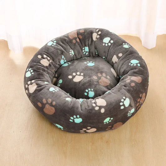Thick Plush Round Pet Nest Mat for Autumn & Winter