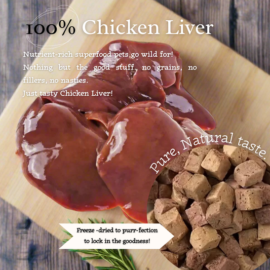"Liver Rush" 100% Freeze-Dried Chicken Liver- 50g Pouch