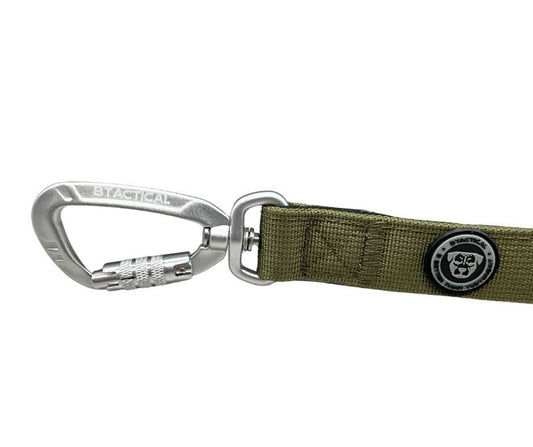 Nylon BTactical™ Carabiner Clip Lead | Khaki Green