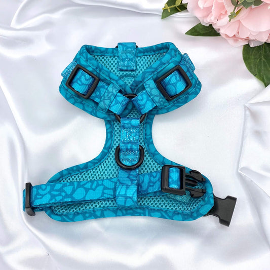 Dark Teal Dog Harness