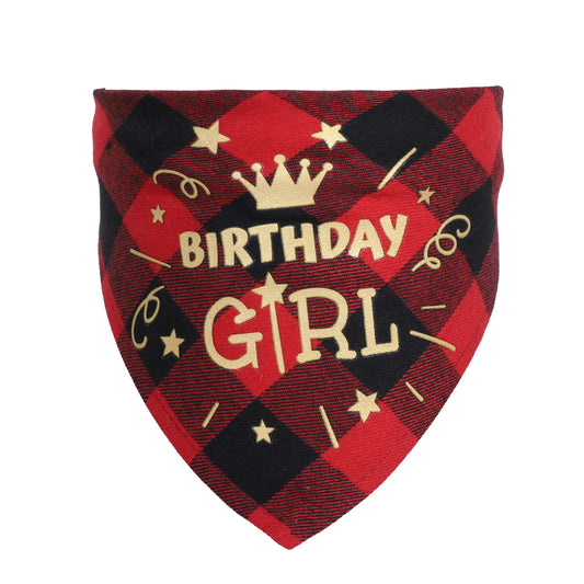 Cross-Border Birthday Pet Bandana for Dogs and Cats