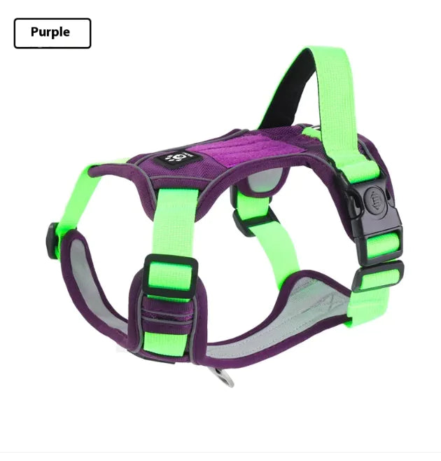 Adjustable Vest-Style Dog Harness for Medium and Large Dogs, with Optional Leash