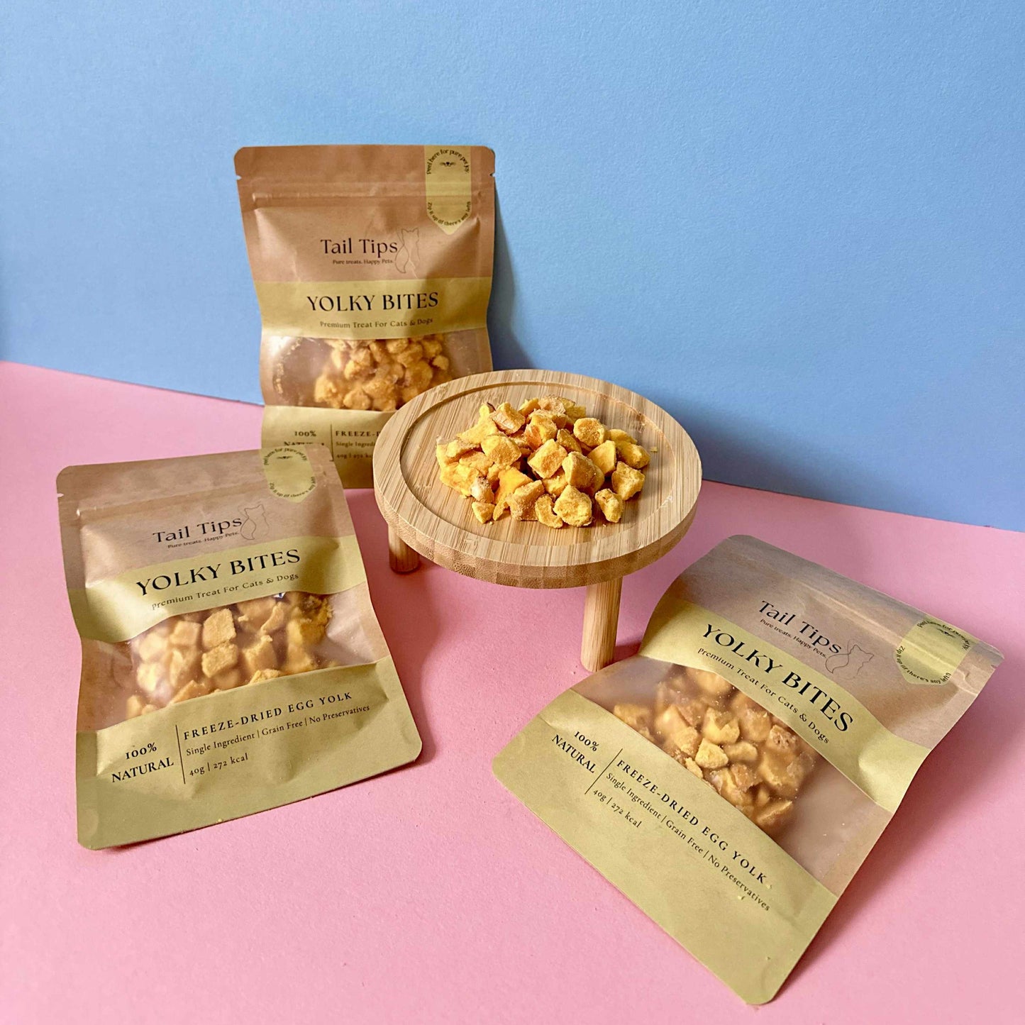 "Yolky Bites" 100% Freeze-Dried Egg Yolk- 40g Pouch