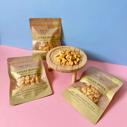 "Yolky Bites" 100% Freeze-Dried Egg Yolk- 40g Pouch