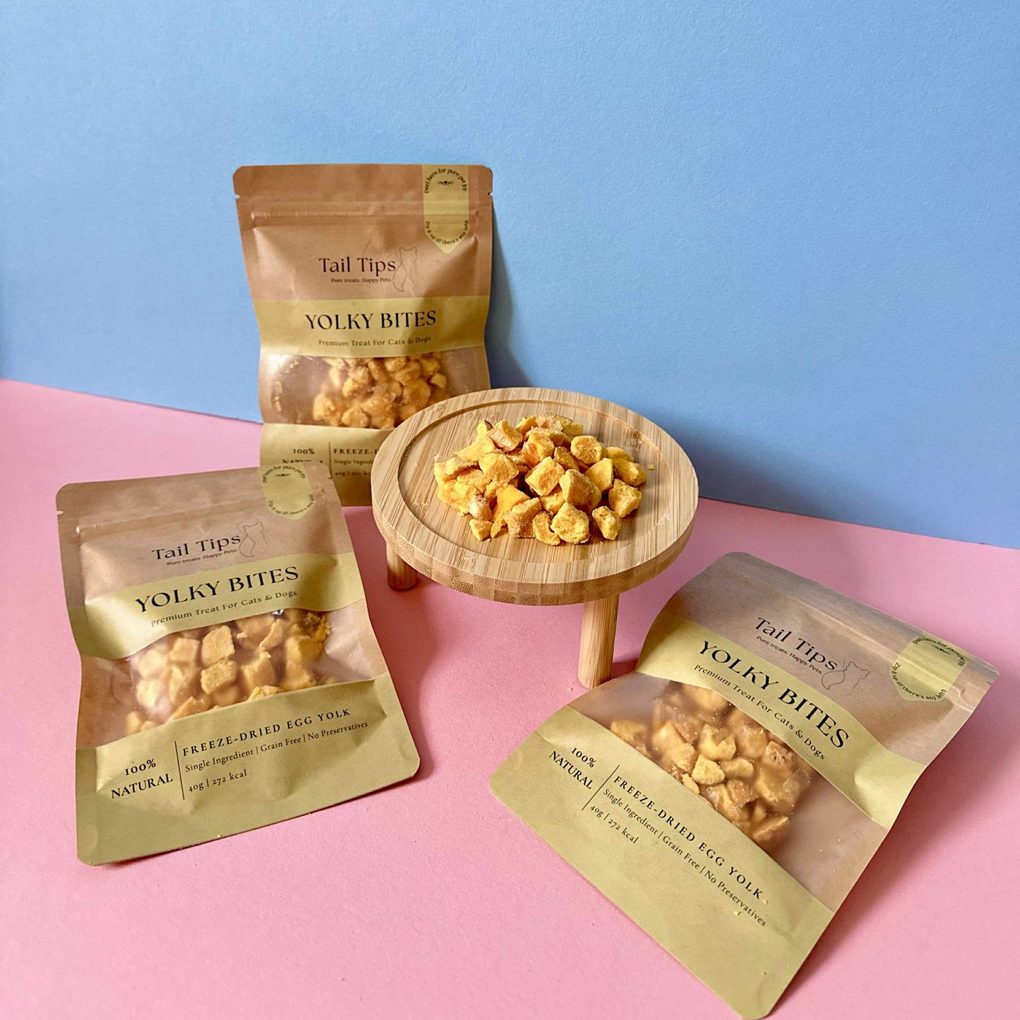 Tail Tips Taster Pack- Salmon, Duck, Chicken, Chicken Liver & Egg Yolk