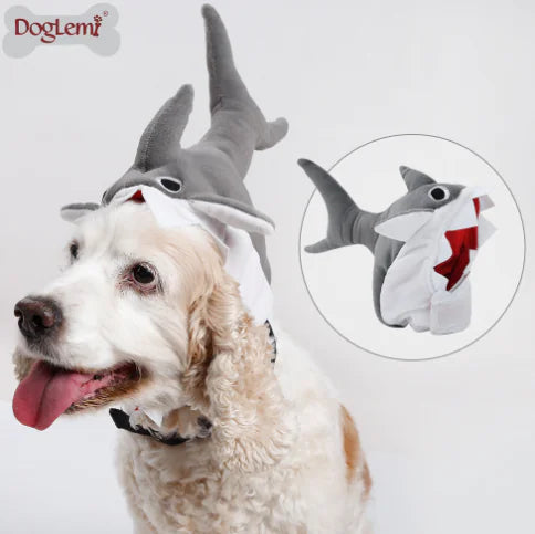 Cute Halloween Pet Shark Hat for Fun Transformation