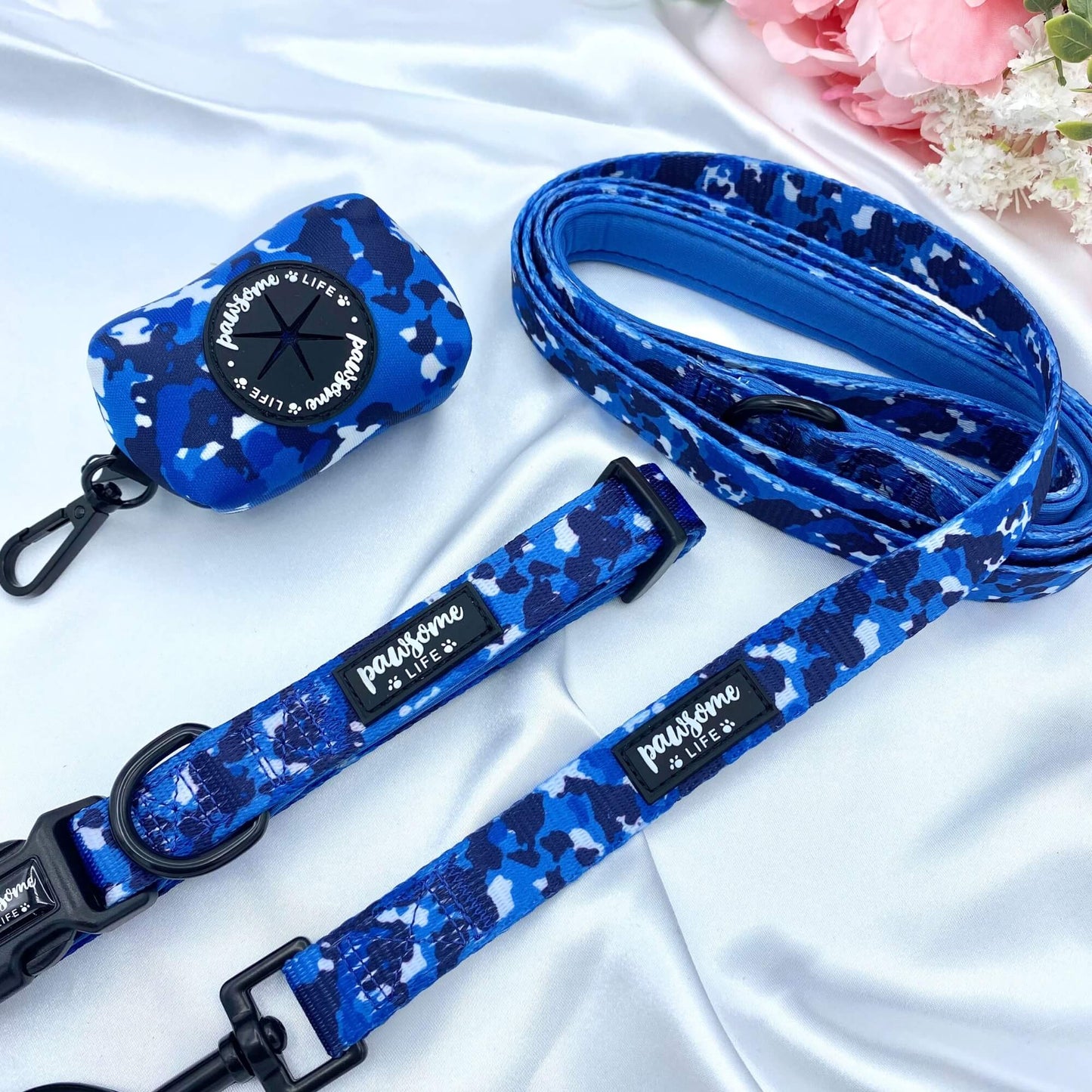 Blue Camo Dog Lead