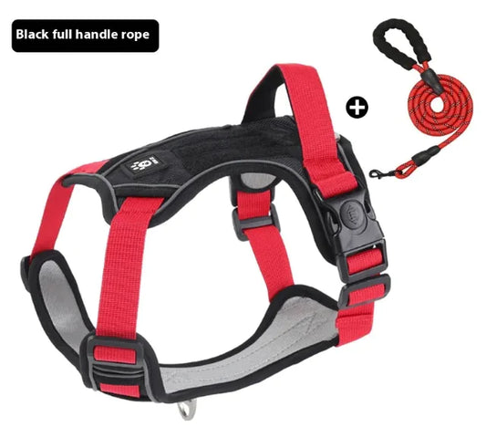 Adjustable Vest-Style Dog Harness for Medium and Large Dogs, with Optional Leash