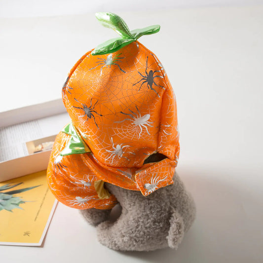 Halloween Costume for Dogs  - Funny Pumpkin Outfit