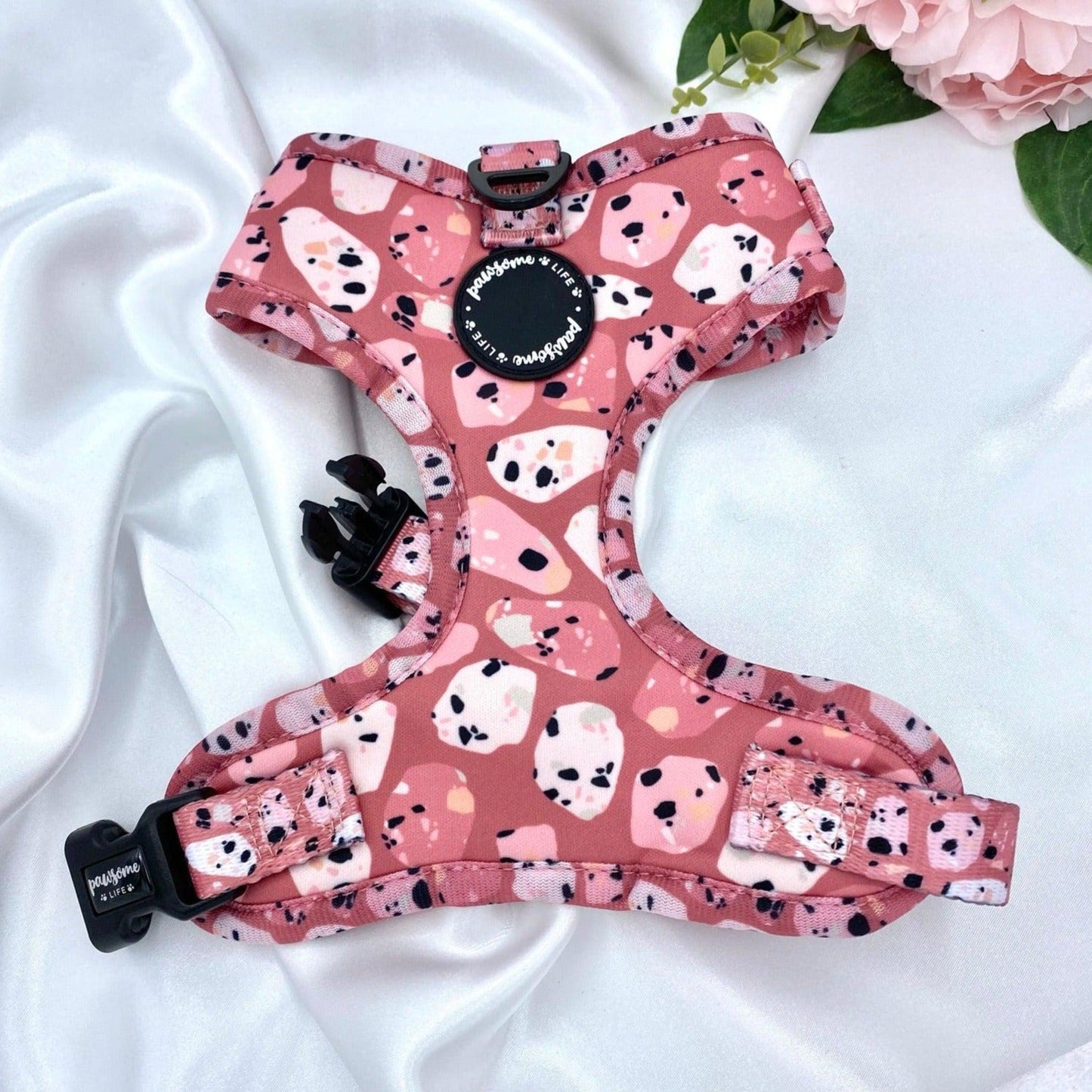 Pink Terrazzo Dog Harness