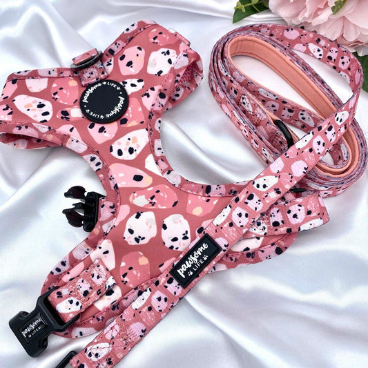 Pink Terrazzo Dog Harness