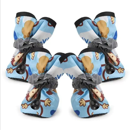 Non-Slip Pet Shoes for Teddy Dogs - Waterproof Booties