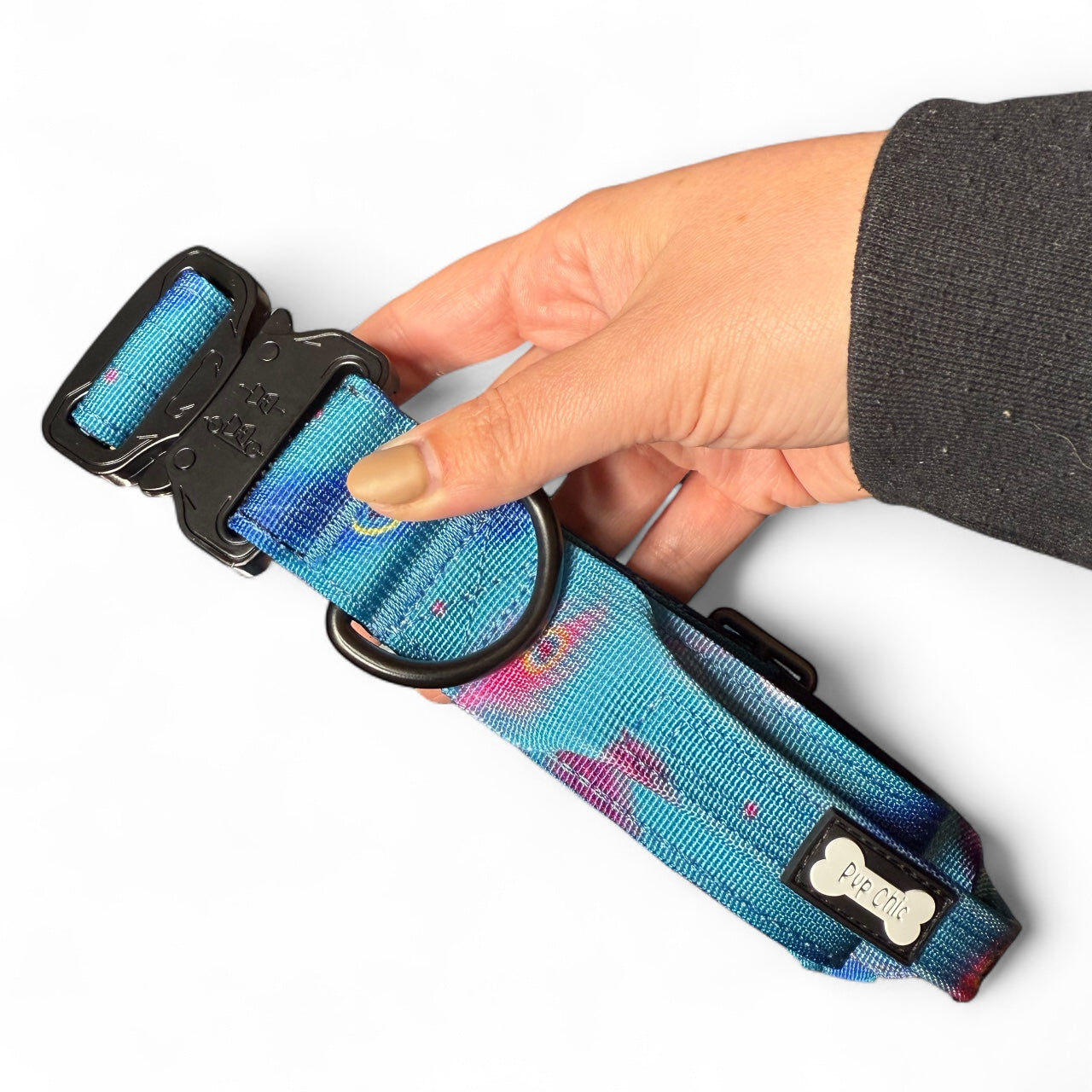Power Peacock Adjustable & Tactical Dog Collars (XS–XL) – Bold Style for Every Size