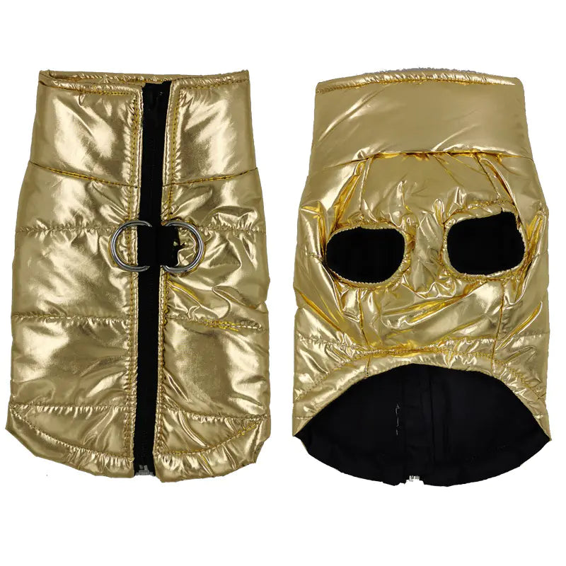 Waterproof Dog Jacket with Cotton Vest Design