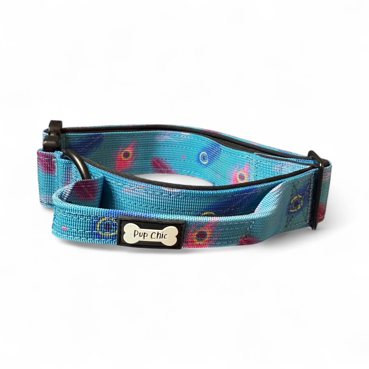 Power Peacock Tactical Dog Collar (M–XL) – Heavy-Duty Strength Meets Bold Style