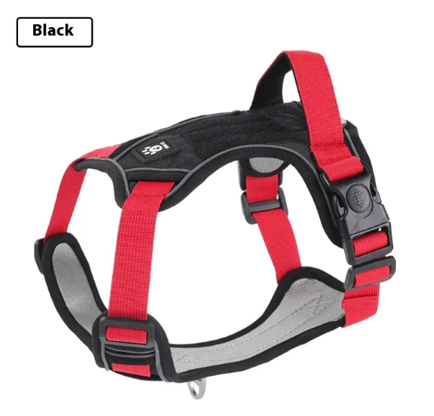 Adjustable Vest-Style Dog Harness for Medium and Large Dogs, with Optional Leash