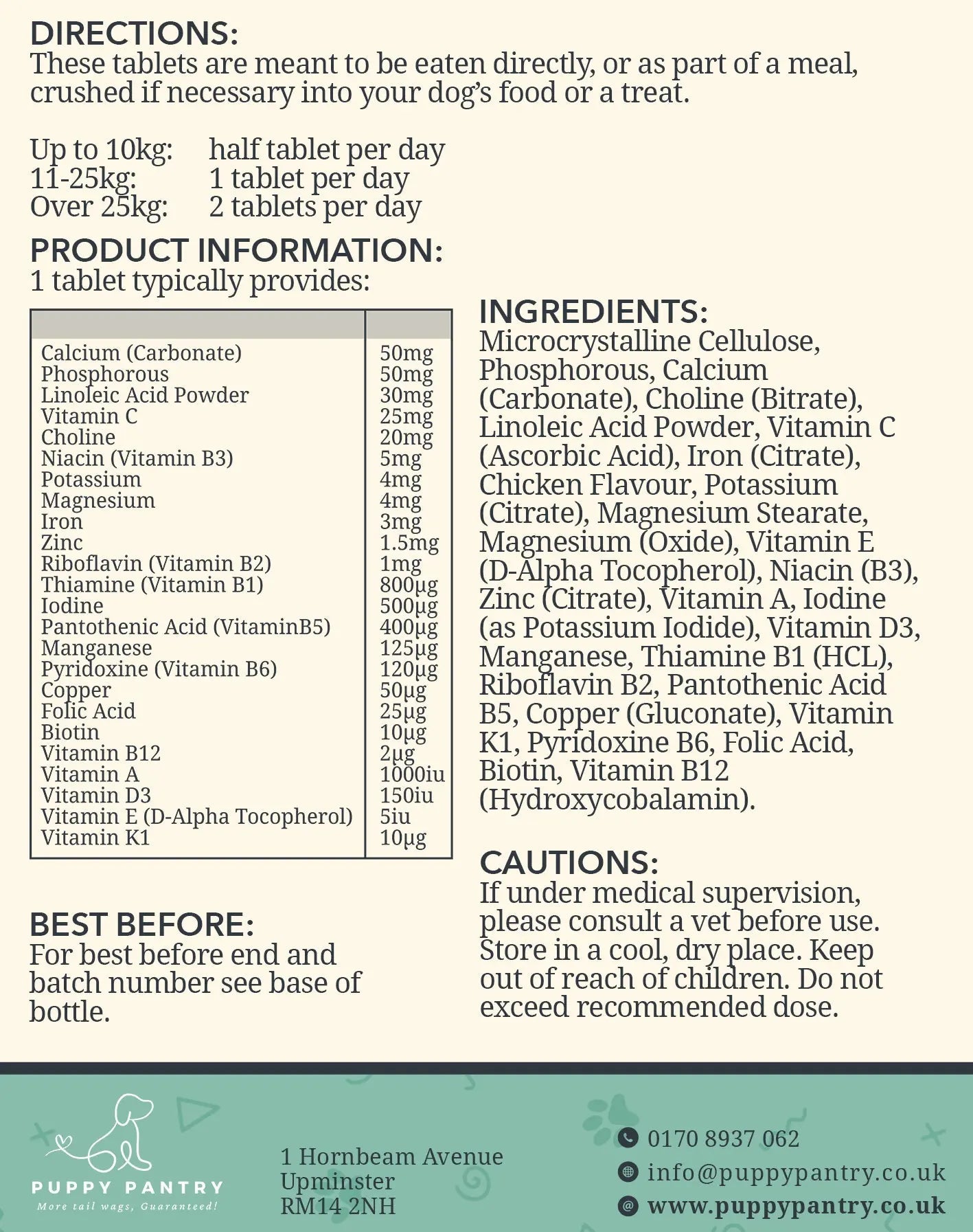 Dog Multivitamin - Immune Support, Skin & Coat Health, Digestion, & Energy - Chicken Flavor - 120 Chewable Tablets