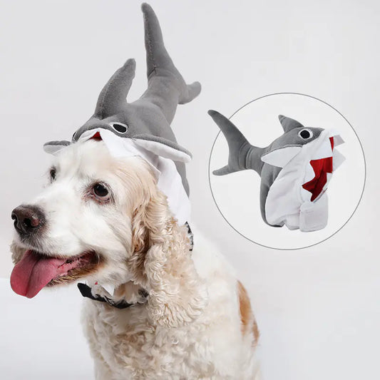 Cute Halloween Pet Shark Hat for Fun Transformation