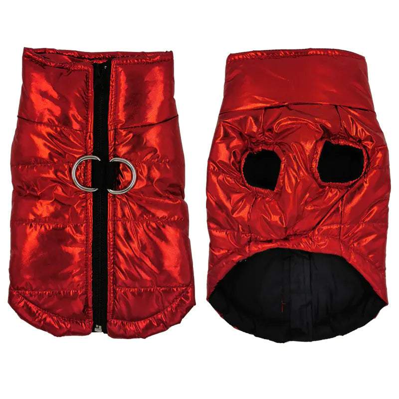 Waterproof Dog Jacket with Cotton Vest Design