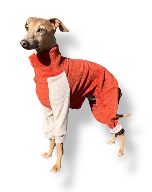 Fleece Lined Sweatshirt Suit - Pumpkin Spice