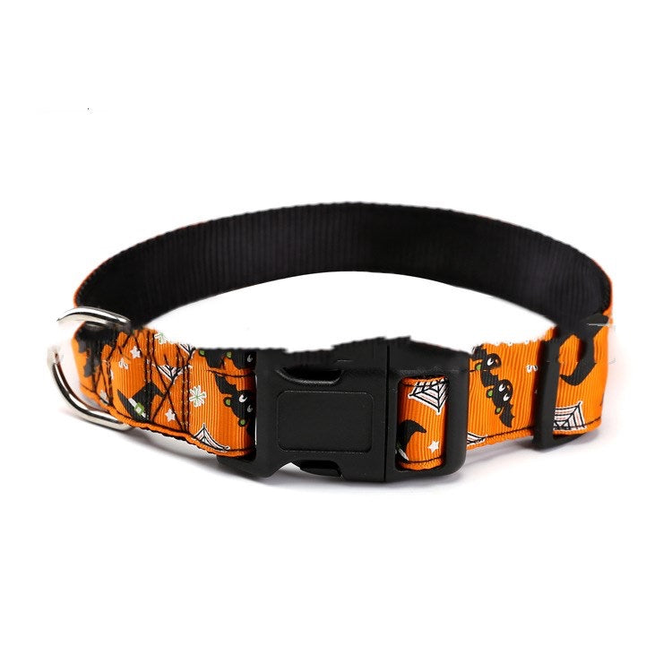 Halloween Pet Collar with Customizable Designs