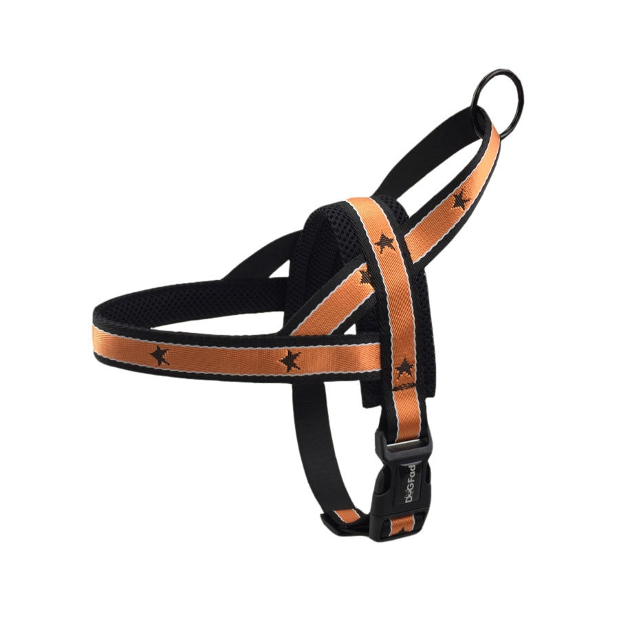 Star Pattern Harness and Leash for Medium to Large Dogs