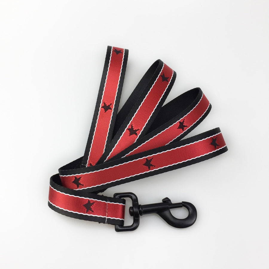 Star Pattern Harness and Leash for Medium to Large Dogs