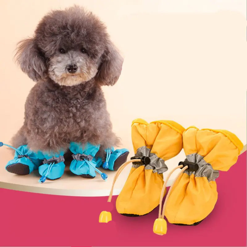 Non-Slip Pet Shoes for Teddy Dogs - Waterproof Booties