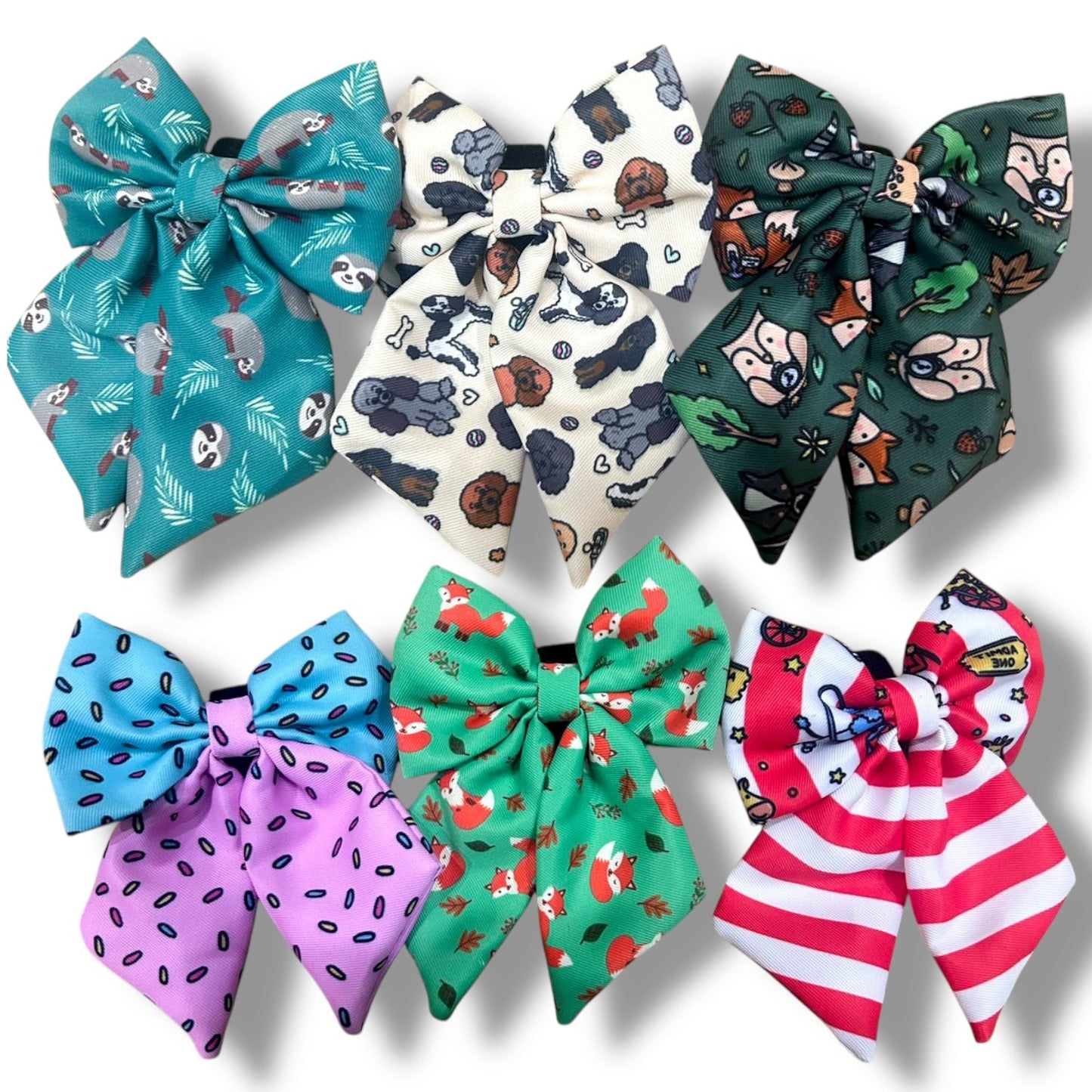 Inquisitive Fox Sailor Bow Tie for Dog