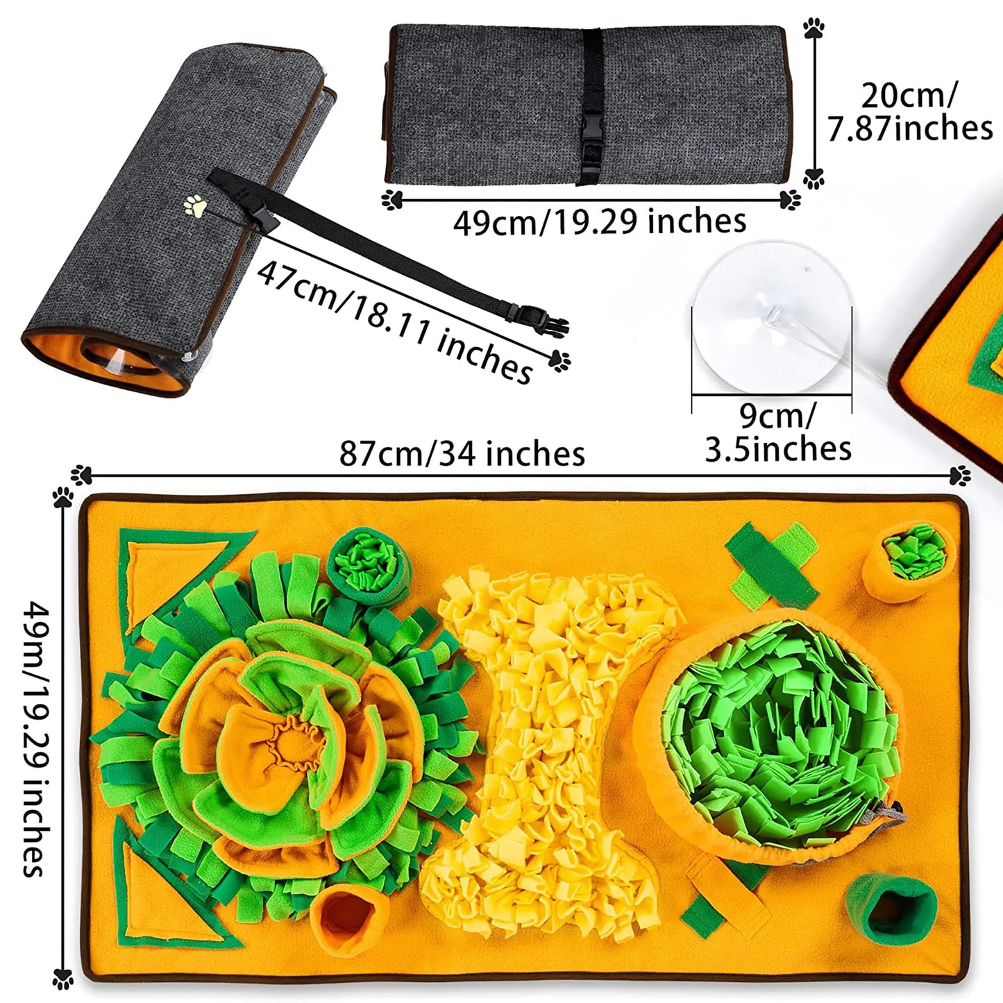 Pet Snuffle Mat for Dogs and Cats