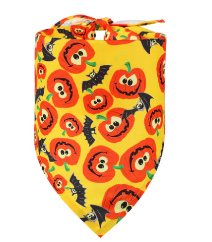 Colorful Bandanas with Skull and Pumpkin Design (Single)