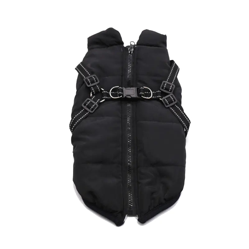 Winter Dog Cotton Coat with Integrated Vest Design
