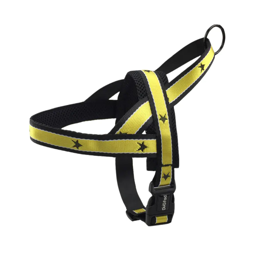 Star Pattern Harness and Leash for Medium to Large Dogs
