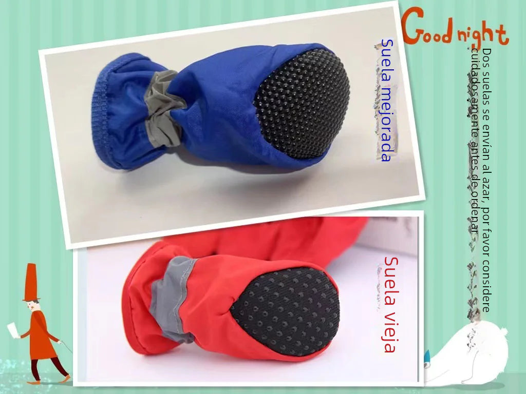Non-Slip Pet Shoes for Teddy Dogs - Waterproof Booties