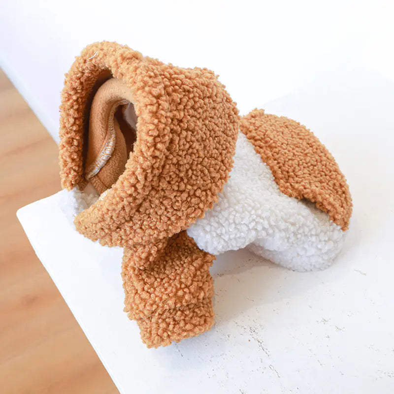 Warm Fleece Pet Hoodie for Fall and Winter