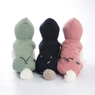 Thick Cotton Dog Coat for Pomeranian and Teddy