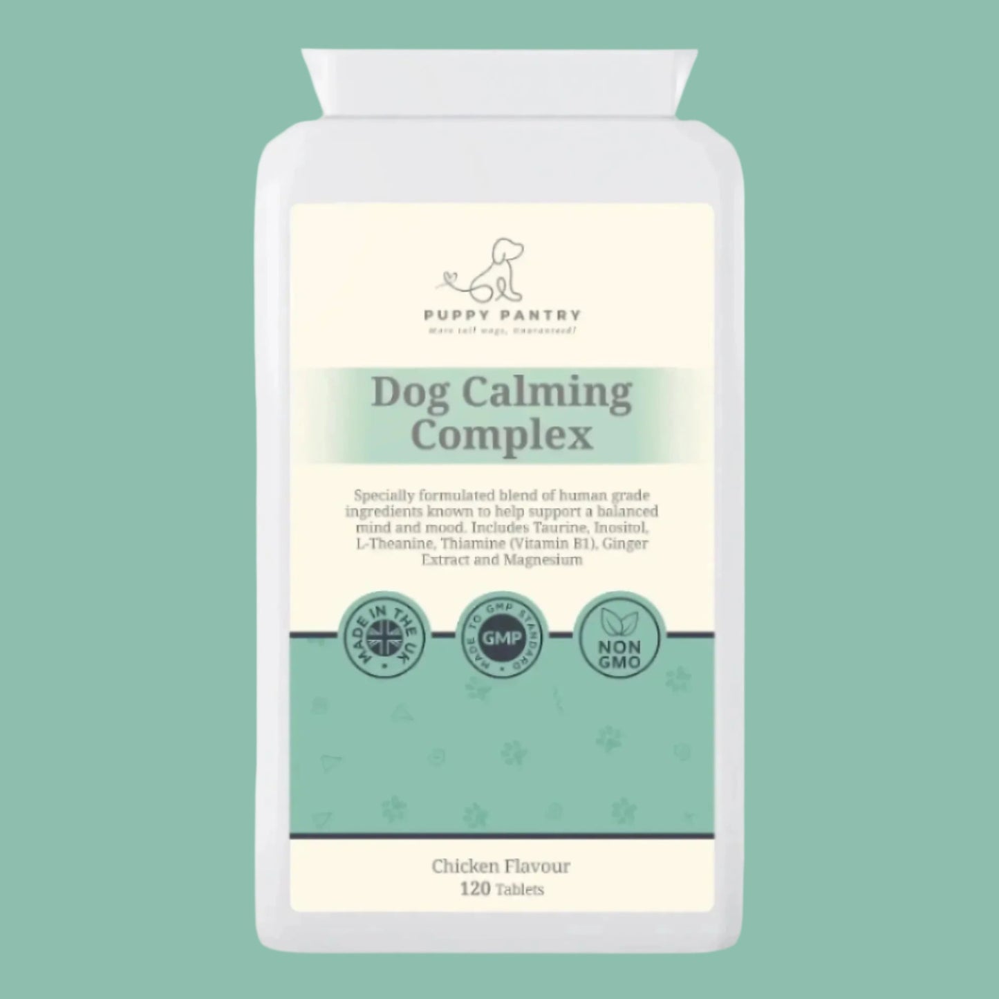 Calming Treats for Dogs - Anxiety Relief for Stress, Separation Anxiety, Fireworks, Travel - Chicken Flavor - 120 Chews